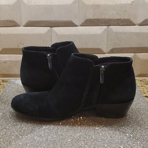 SAM EDELMAN "Paige" Black Suede Bootie - Size 8‎ - Picture 4 of 11